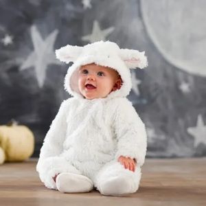 Pottery Barn Kids Baby Lamb Halloween Costume, 0-6m